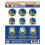 Golden State Warriors Mini-Aufkleber-Set, 12 Stück 1