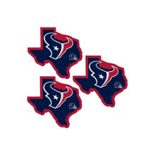 Siskiyou F3HSD190 Unisex NFL Houston Texans Home State Decal - yksi koko - 3 kpl pakkaus