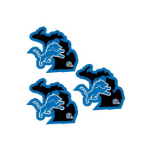 Siskiyou F3HSD105 Unisex NFL Detroit Lions Home State -tarra - yksi koko - 3 kpl pakkaus