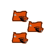 Autocollant Siskiyou C3HSD72 unisexe NCAA Oregon State Beavers Home State - Taille unique - Lot de 3
