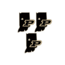 Siskiyou C3HSD84 Unisex NCAA Purdue Boilermakers Home State Decal - yksi koko - 3 kpl pakkaus