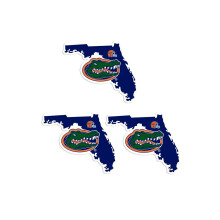 Siskiyou C3HSD4 Unisex NCAA Florida Gators Home State Decal - yksi koko - 3 kpl pakkaus