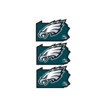 Siskiyou F3HSD065 Unisex NFL Philadelphia Eagles Home State Decal - yksi koko - 3 kpl pakkaus
