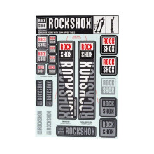 RockShox Spare - Etujousituksen tarrasarja 35 mm valkoinen My18 - Pike/Lyrik/Yari/Domain/Revelation(2018+):