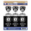 Brooklyn Nets 12 Count Mini Decal -tarrapakkaus 1