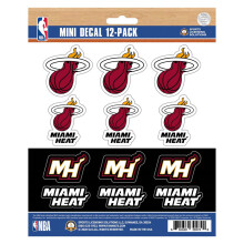 Miami Heat 12 Count Mini Decal -tarrapakkaus