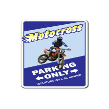 SignMission D-3.5-Z-Motocross 5 tuumaa Motocross Tarra - Pysäköinti Dirty Bike Kilpakypärä Biker Racer