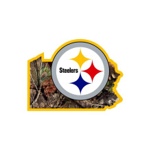 Siskiyou FMHSD160 Unisex NFL Pittsburgh Steelers State Decal Mossy Oak Camo