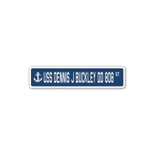 SignMission D-7-SSN-Dennis J Buckley Dd 808 1,5 x 7 tuumaa A-16 Street Decal - USS Dennis J Buckley