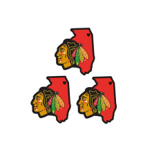 Autocollant unisexe Siskiyou H3HSD10 de la LNH, État d'origine des Blackhawks de Chicago - Taille unique