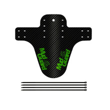 (Grün) Fahrradkotflügel 8 Bunte Vorder-/Hinterreifen-Radkotflügel Carbonfaser-Schutzblech Mountainbike