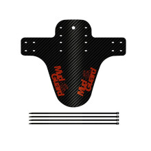 (Orange) Fahrrad Kotflügel 8 Bunte Vorne/Hinten Reifen Rad Kotflügel Carbon Faser