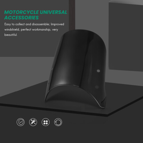 Luftstrom Einstellbar Universal Motorrad Scheinwerfer Windschutzscheibe Windschutz Windabweiser Zubehör 2
