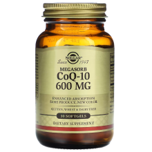 Solgar, Megasorb CoQ-10, 600 mg, 30 Weichkapseln