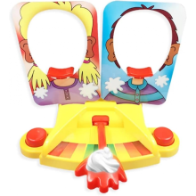 Juego de enfrentamiento facial, pastel de juguete, pastel de crema en la cara, juego de fiesta familiar, artilugios divertidos, bromas, chistes