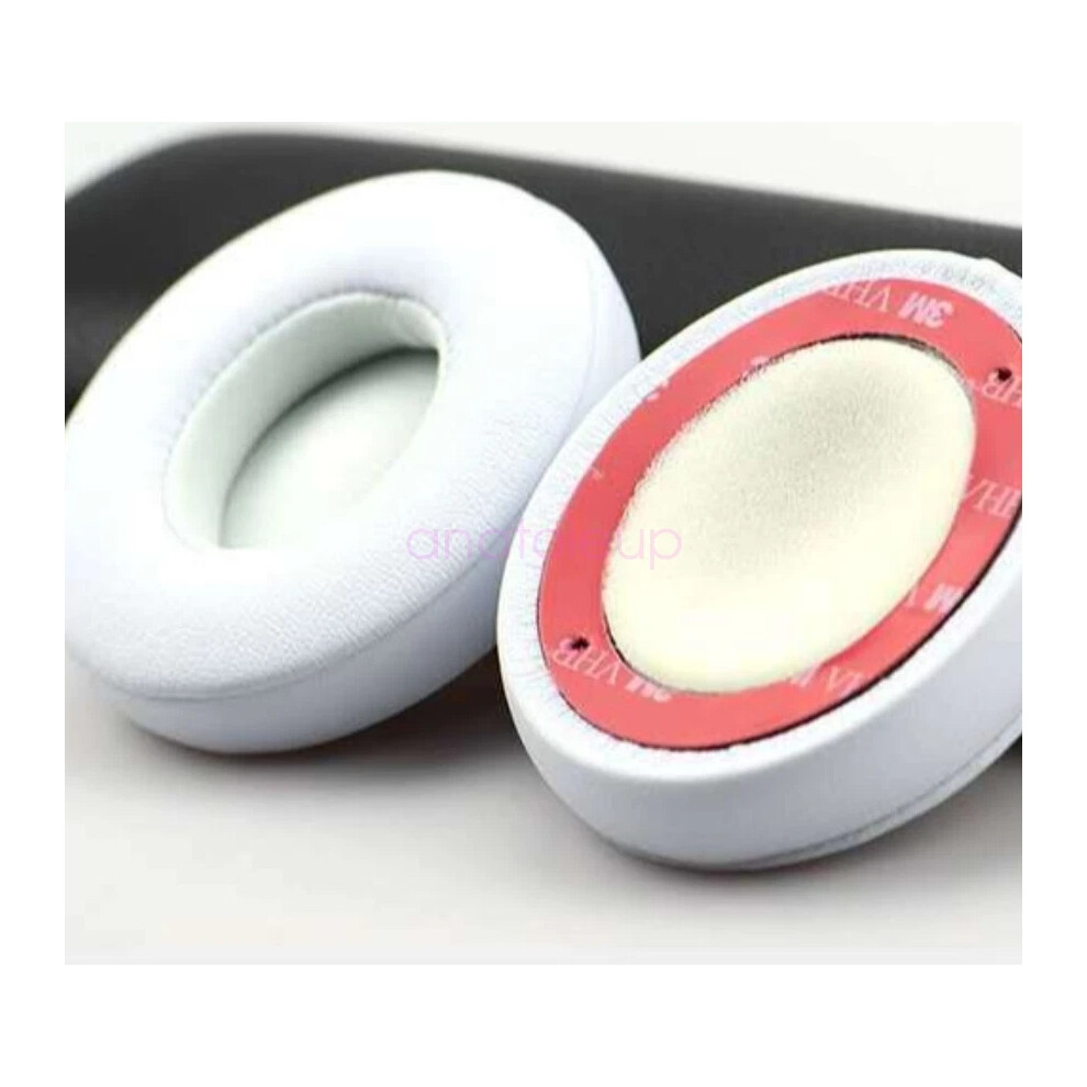 White (White) Replacement Ear Pads Soft Cushion Cover For Beats Solo 2.0 3.0 Headset