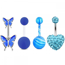 Ensemble de piercings pour nombril, nombril, lèvres, bijoux