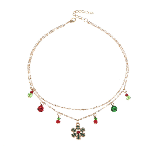 Ensemble collier et boucles d'oreilles de Noël Décorations de Noël