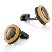 Boutons de manchette exquis Ă double couche pour hommes