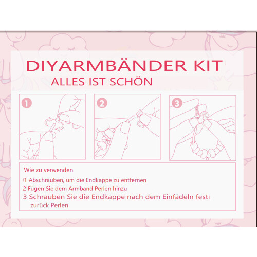 Kit de fabrication de bijoux pour filles, bracelets de Noël en perles 2