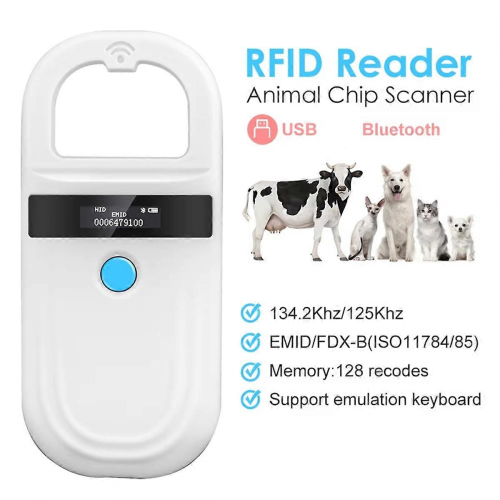 Lecteur RFID portable pour animaux de compagnie, chat, chien, micro-puce 1