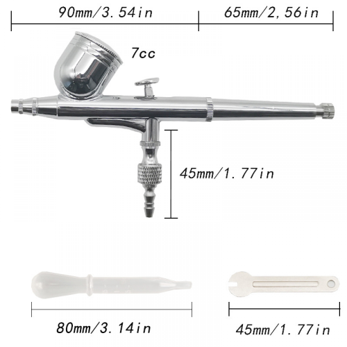 Compatible avec l'aérographe de remplacement Sparmax MAX-3 avec poignée préréglée et capuchon de protection 2