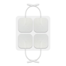 Lot de 40 électrodes TENS, 2 x 2 électrodes compatibles avec les électrodes d'électrothérapie pour stimulateurs musculaires EMS