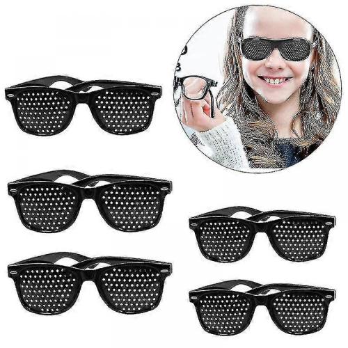 Πακέτο 5 γυαλιών Pinhole για βελτίωση της όρασης Unisex, γυαλιά Pinhole που ενισχύουν την