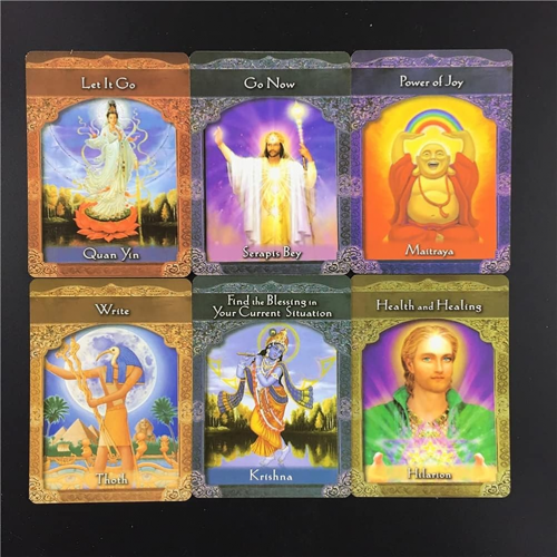 2022 New Ascended Masters Oracle Cards Αγγλική Έκδοση - Επιτραπέζιο παιχνίδι Ταρώ με 44 κάρτες κα 2