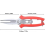 Stainless Forge Apple Tree Pear Scissors Double Mouth Agricultural Tools Flower Thinning Fruit Pruner 2