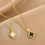 Collana con ciondolo a quadrifoglio bifacciale 3