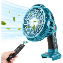 (Pilhas não incluídas) Ventilador vertical USB compatível com bateria de lítio Bosch 18v com luz - XC
