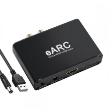 Conversor de áudio EARC ARC compatível com EARC 192Khz para adaptador de extrator de áudio para DTS Atoms AC3