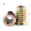 (As show, One size) Nut Wood Insert Hexagonal Socket Nut Furniture Fix (M8*20mm) 2
