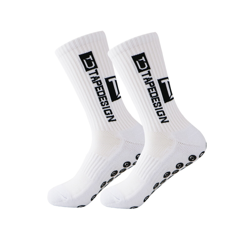 Chaussettes antidérapantes à bande adhésive - Convient pour le football, le basket-ball, le netball et le tennis