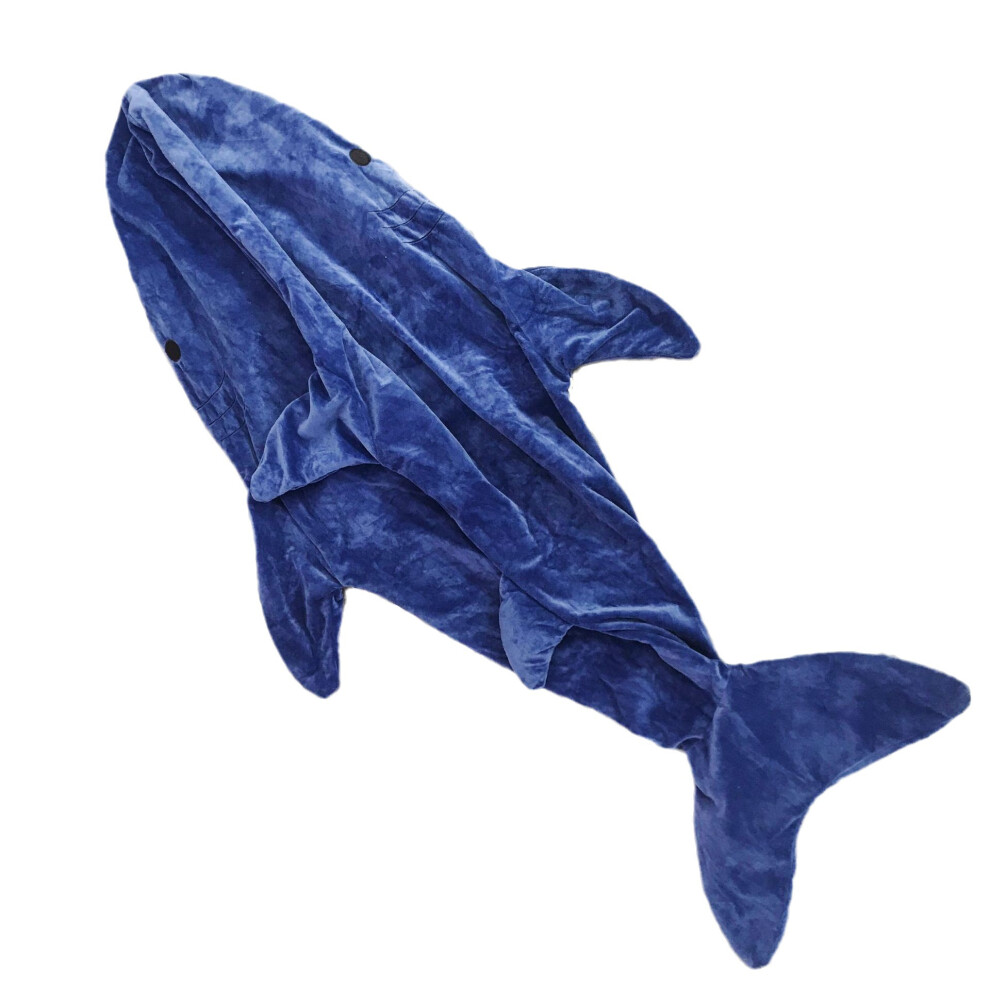 Peluche requin géante, adorable poupée requin bleu pour cadeaux d'anniversaire (étui en cuir uniquement)