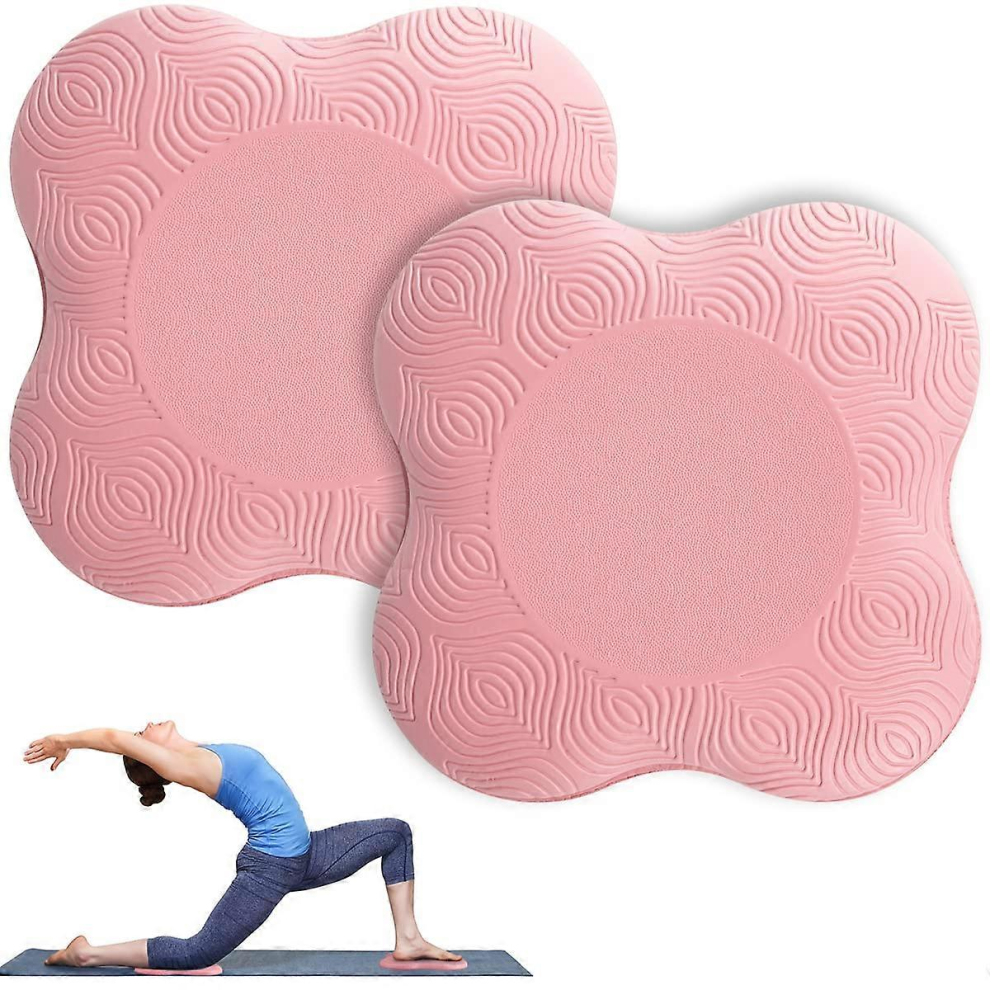 Lot de 2 coussins de genou antidérapants pour yoga, protège les genoux, les mains, les poignets et les coudes, protège le tapis de Pilate