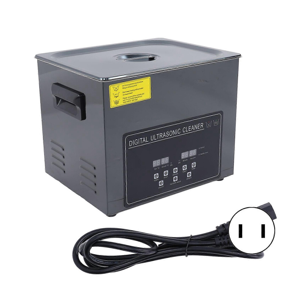 (As show, One size) Ultrasonic Cleaner Stainless Steel Ultrasonic Cleaning Machine for Electronics Laboratory SuppliesUS Plug 110V-image-OPC-PHH9HDT-NEW