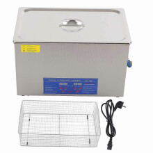 (As show, One size) Ultrasonic Cleaner 30L Digital Ultra Sonic Tank Bath Cleaning Heater Timer PS-100A