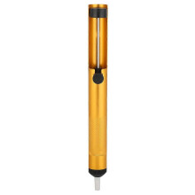 (As show, One size) 3Pcs Manual Desoldering Pump Tin Suction Gun Solder Removal Hand Tool (Total Aluminum Gold)