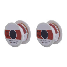 (As show, One size) 2 Roll Tin Solder Wire Kit Low Residue Stable Soldering Wire Set for LED Computer 0.5mm 50g