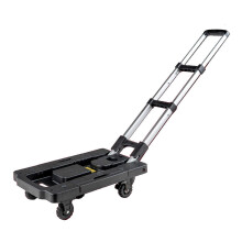 (As show, One size) 5 Wheels Folding Luggage Cart Trolley Non Slip Wear Proof Manual Foldable Hand Truck for Shopping Travelling 2.8in 360 Universal Wheel