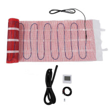 (As show, One size) Electric Underfloor Heating Mat Kit Radiant Tile Floor System WiFi Control 3 Square Meter with Thermostat Sensor 220V