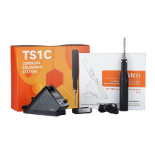 (As show, One size) Soldering Iron Station Kit Digital Display Wireless Fast Change 36W Desktop Welding Tool for TS80 80P