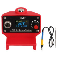 (As show, One size) Soldering Station 72W 0.96in Screen Cordless Portable Rapid Heating Solder Iron Station