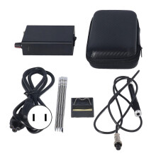 (As show, One size) Soldering Iron Station LCD Display Constant Temperature Soldering Station Set with Solder Tip AC100240V US Plug