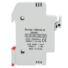 (As show, One size) Fuse Holder Base DIN Rail Mount Power Distribution Control Equipment TOWFH1DC 1000VDC 1P10A