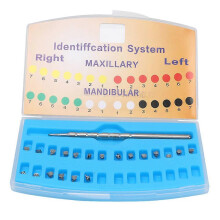 (As show, One size) 21 pcs Dental Orthodontic Active Self Ligating Brackets Roth 0.022" Hook 3-4-5