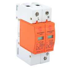 (As show, One size) 2P 10kA-20kA 420vAC House Surge Protective Low voltage Arrester Device