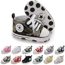 YZ Chaussures montantes en toile et denim pour bébé, semelles souples antidérapantes, pour nouveau-né, premiers pas, unisexes